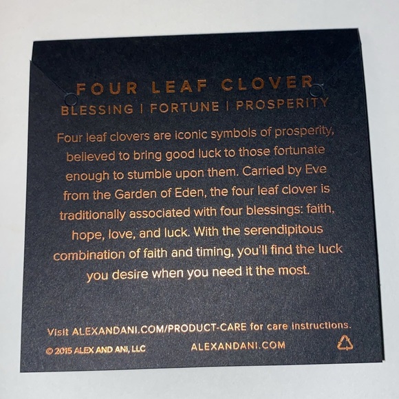 Alex and Ani Four Leaf Clover Bracelet - Picture 3 of 5